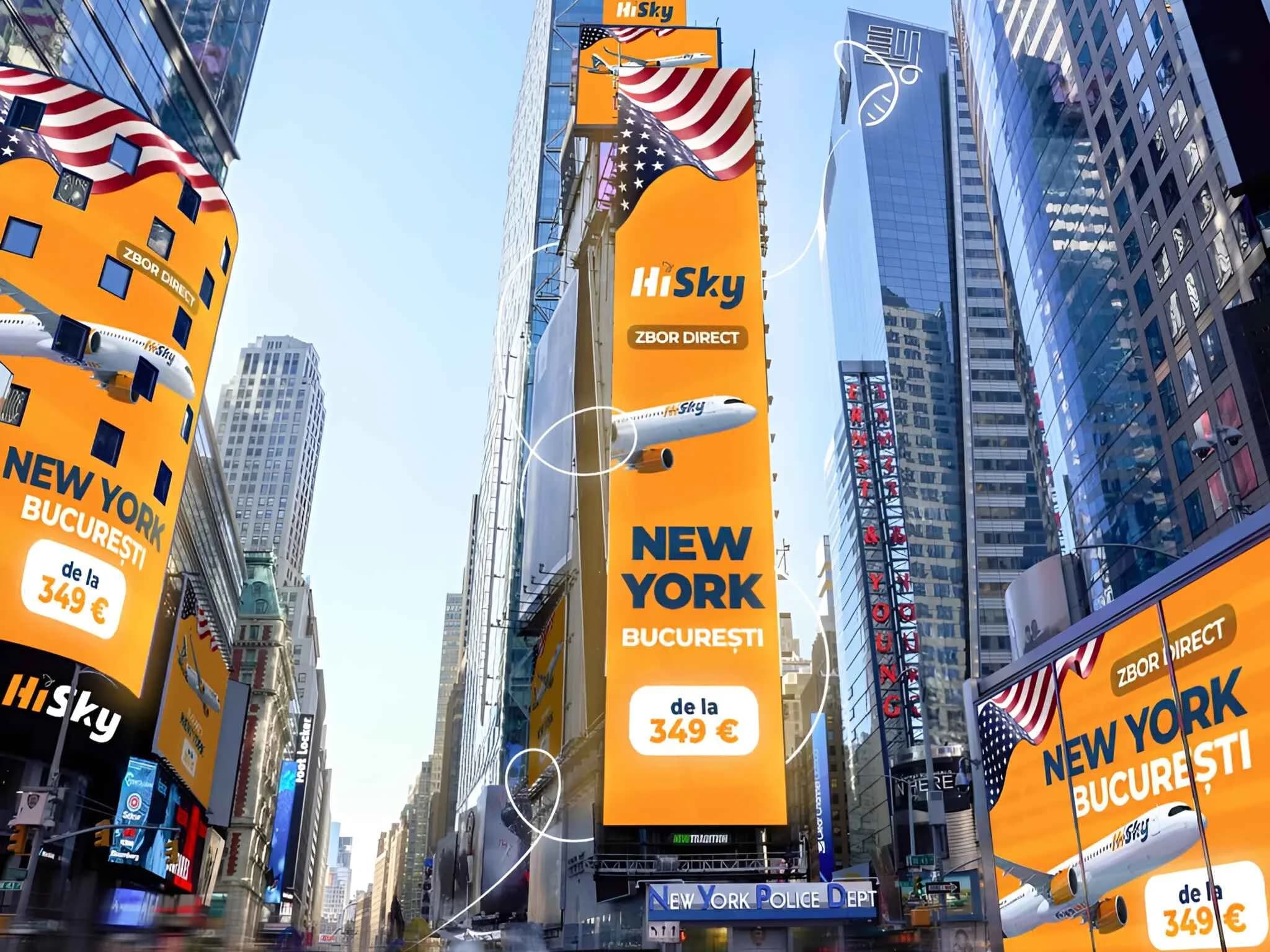 Zbor direct Romania New York cu HiSky
